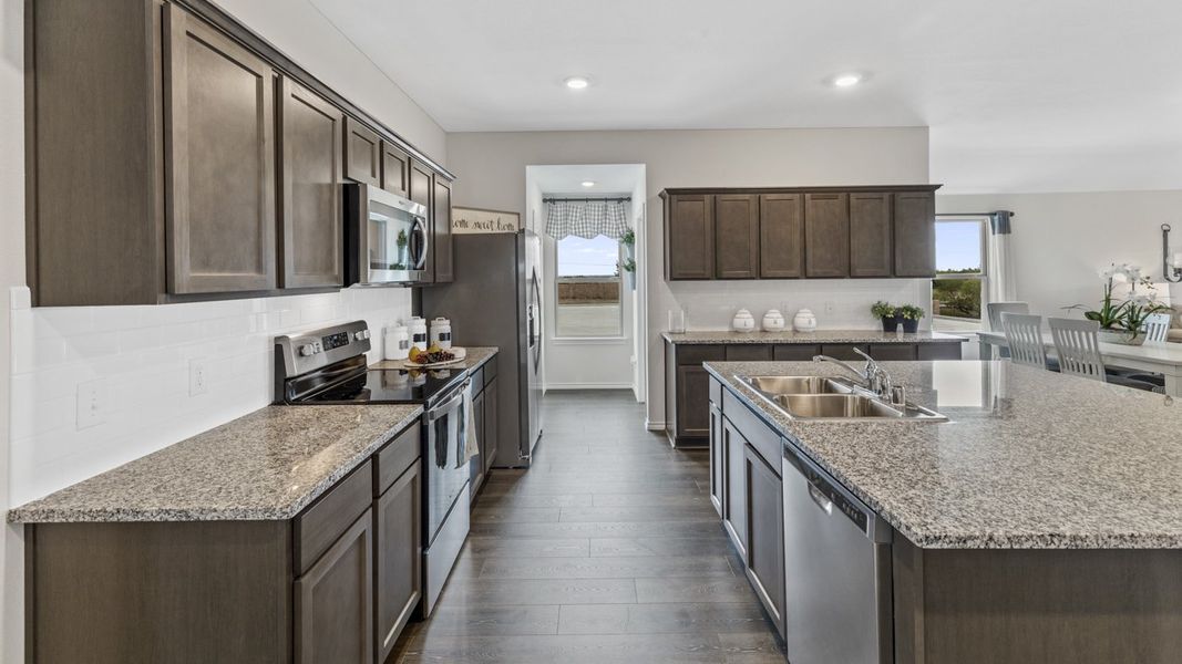 Furnished interior view inside a new home in Crane Crossing, Crandall (Image 4).