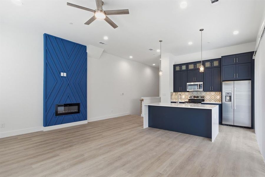 Furnished interior view inside a new home in , Dallas (Image 17).