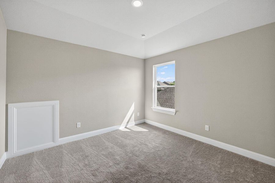 Spare room with carpet floors and recessed lighting Spare room with carpet floors and recessed lighting