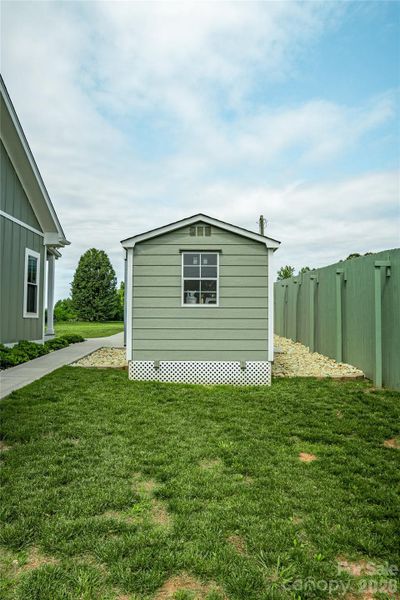 Exterior details and patio area of a home in , Ellenboro (Image 25).