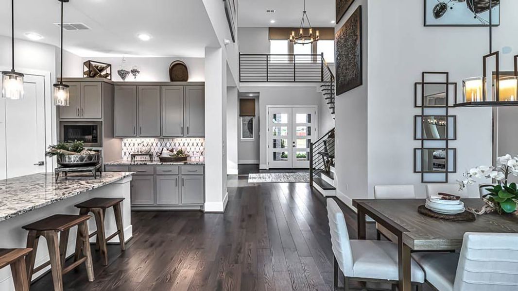 Furnished interior view inside a new home in Avalon at Cypress, Cypress (Image 37).