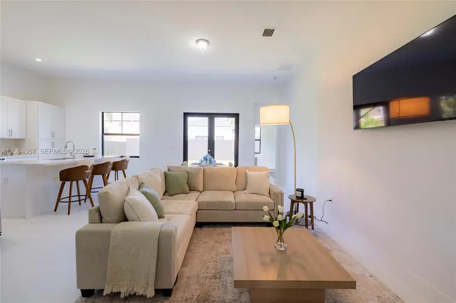 Furnished interior view inside a new home in , Miami (Image 3).