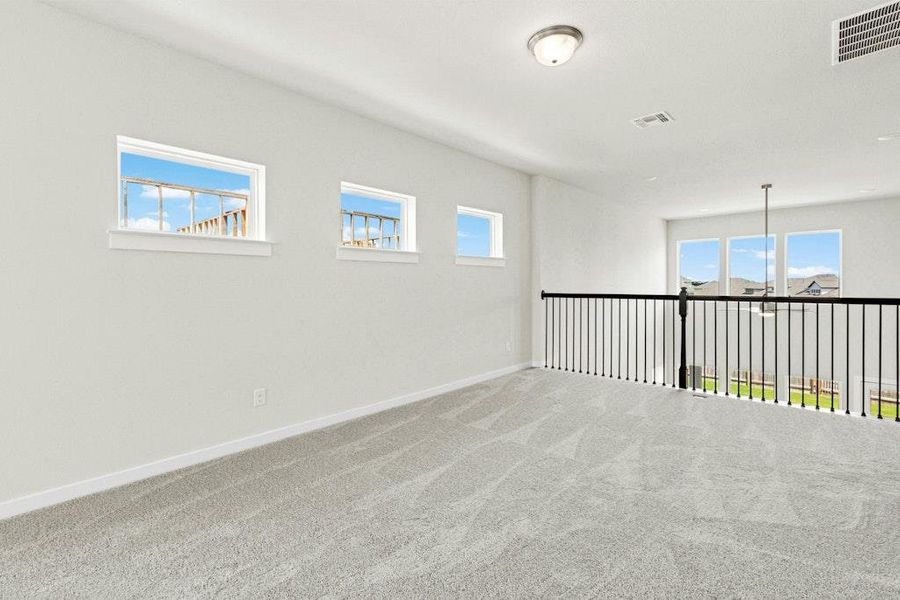Spacious, unfurnished interior of a new home in Santa Rita Ranch, Liberty Hill (Image 15). Spacious, unfurnished interior of a new home in Santa Rita Ranch, Liberty Hill (Image 15).