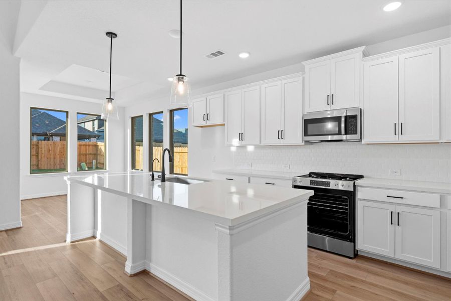 Furnished interior view inside a new home in Brookewater, Rosenberg (Image 8).