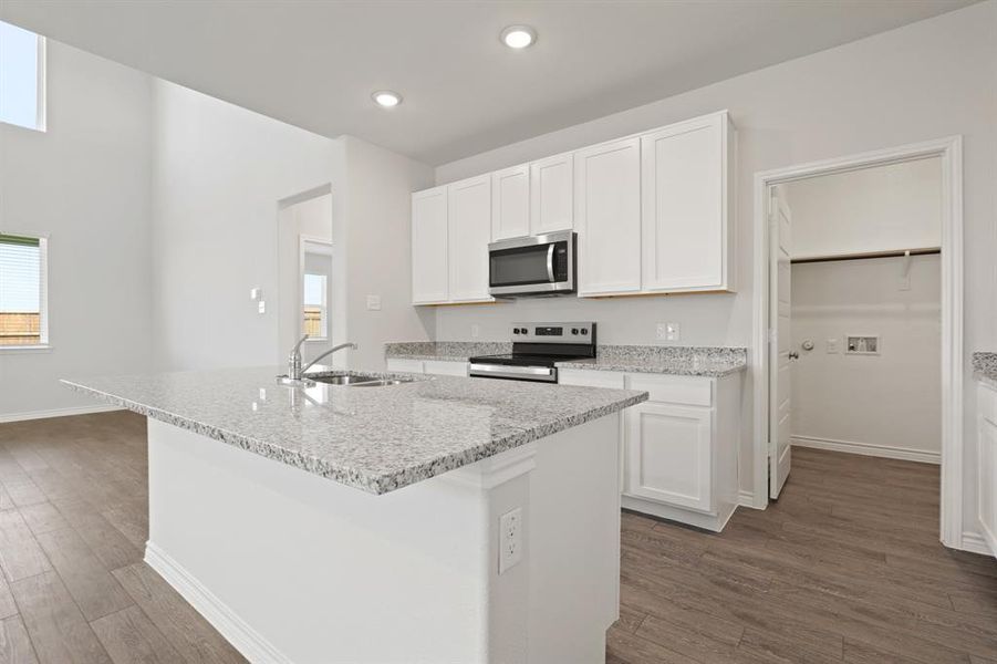 Furnished interior view inside a new home in Burgess Meadows, Cleburne (Image 3). Furnished interior view inside a new home in Burgess Meadows, Cleburne (Image 3).