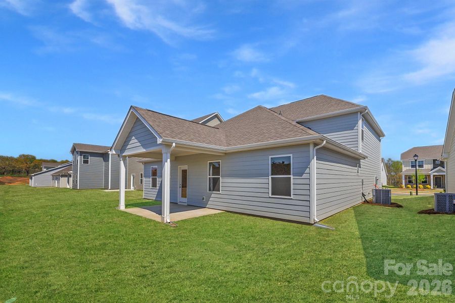 Exterior details and patio area of a home in McFarland Estates, York (Image 18).