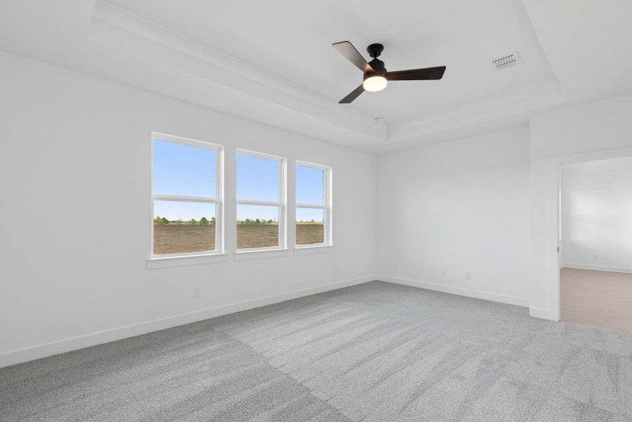 Spacious primary suite (*Photo not of actual home and used for illustration purposes only.)