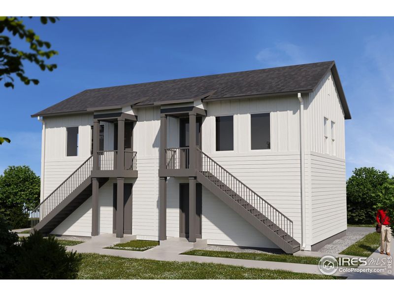 EXAMPLE PHOTO: RENDERING OF GARAGE & ADU