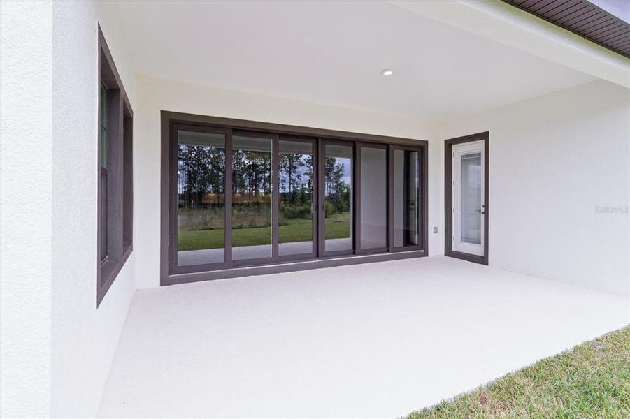 Exterior details and patio area of a home in Two Rivers, Zephyrhills (Image 4).