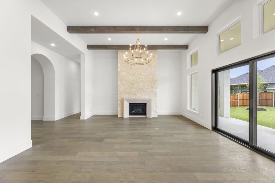 Representative unfurnished interior of a home built from the 7042 by Tradition Homes in Mustang Lakes, McKinney (Image 18).