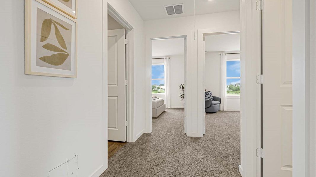 Spacious, unfurnished interior of a new home in Villarosa at Tamarron, Katy (Image 23). Spacious, unfurnished interior of a new home in Villarosa at Tamarron, Katy (Image 23).