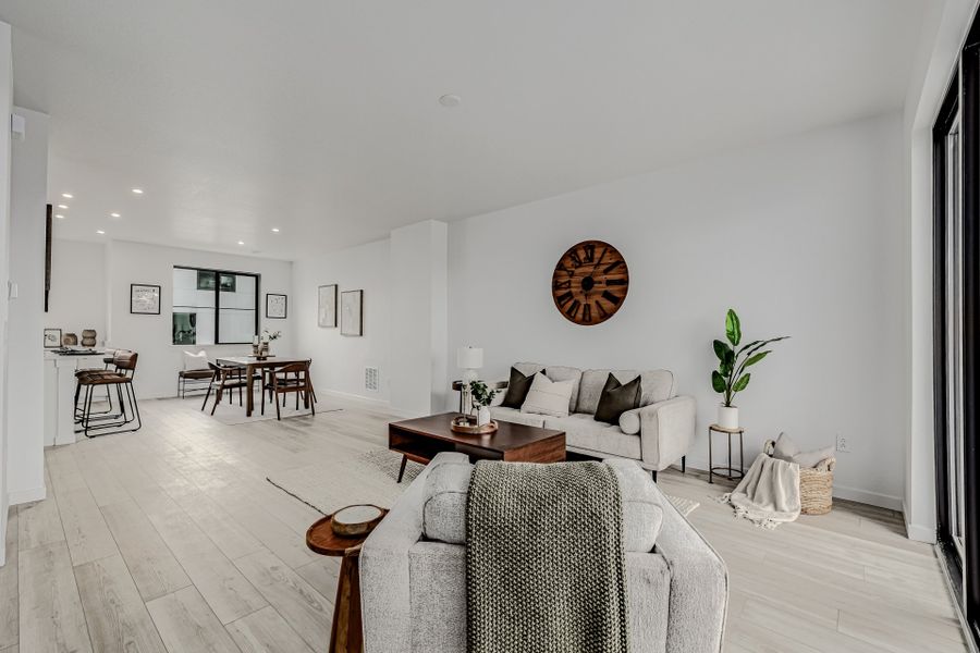 Furnished interior view inside a new home in The Hub at Virginia Village, Denver (Image 14).