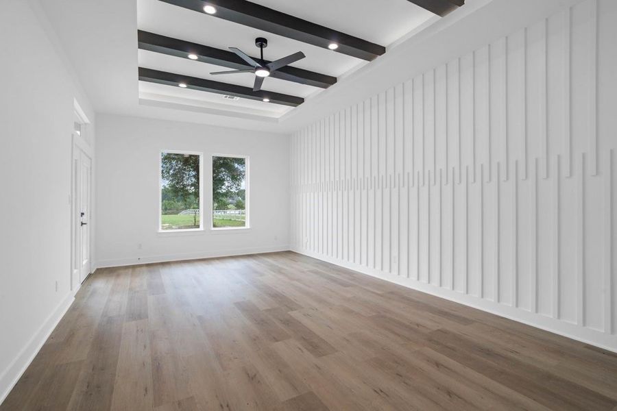 Nice Primary bedroom with accent wall Nice Primary bedroom with accent wall