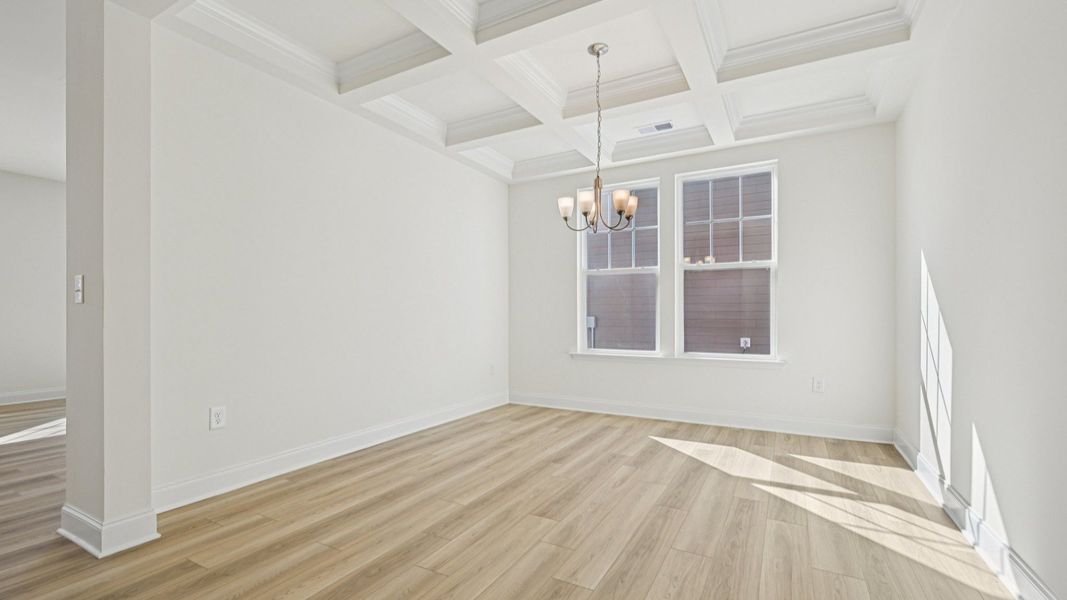 Representative furnished interior of a home built from the Wagener by DRB Homes in Weavers Pointe, Zebulon (Image 11).