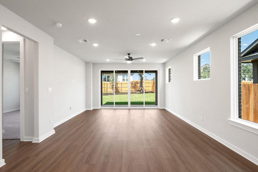 Spacious, unfurnished interior of a new home in Terrace Collection at Heritage, Dripping Springs (Image 14). Spacious, unfurnished interior of a new home in Terrace Collection at Heritage, Dripping Springs (Image 14).