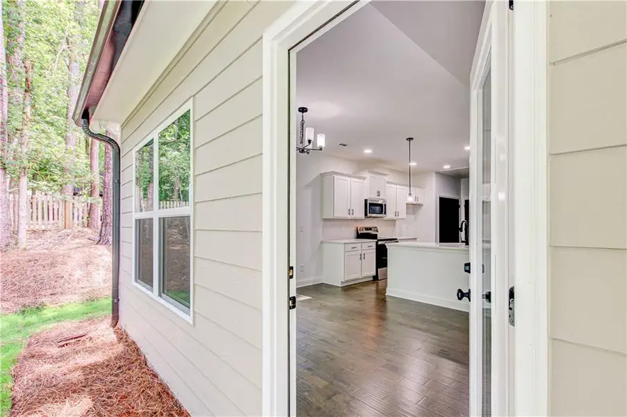 Exterior details and patio area of a home in , Villa Rica (Image 31).