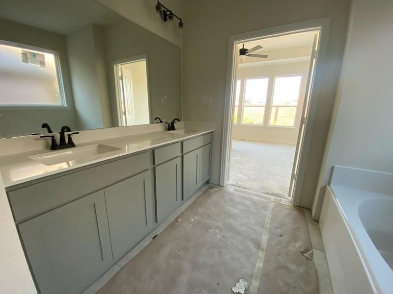 In-progress construction of a new home in Morningstar, Aledo, TX (Image 11).