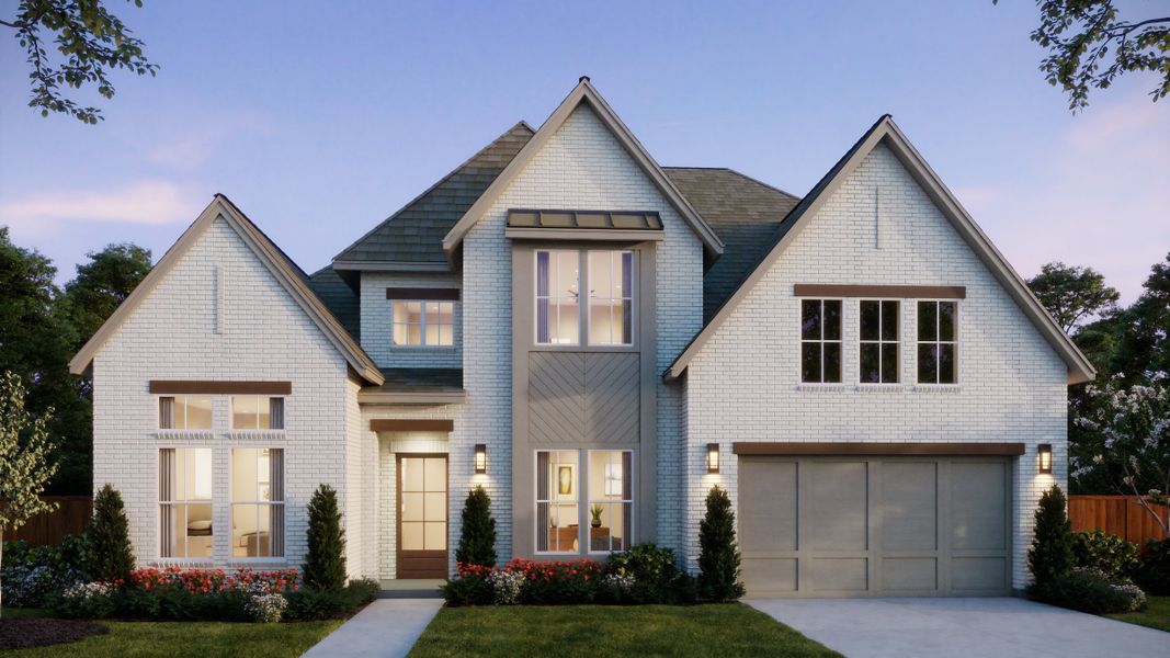 Representative exterior photo of a completed home built from the Reese II by Southgate Homes in The Reserve at Watters, Allen, TX (Image 3).