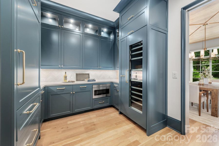 microwave drawer and lots of functional storage