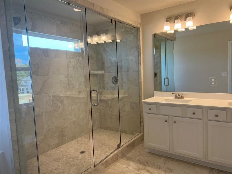 Furnished interior view inside a new home in Crofton Place Enclave, Snellville (Image 6). Furnished interior view inside a new home in Crofton Place Enclave, Snellville (Image 6).