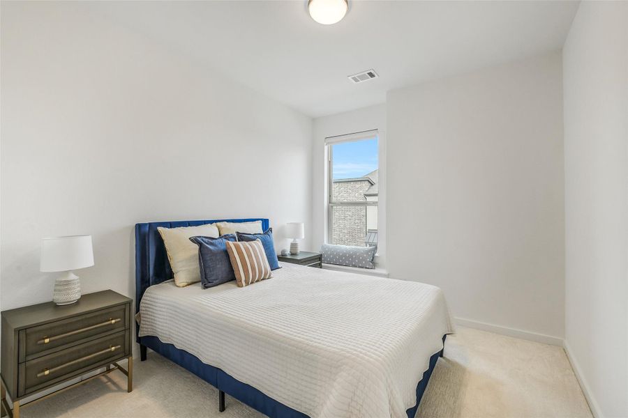 Furnished interior view inside a new home in Bridgeland, Cypress (Image 19). Furnished interior view inside a new home in Bridgeland, Cypress (Image 19).