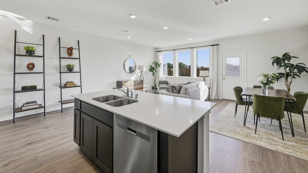 Representative furnished interior of a home built from the Justice by D.R. Horton in Arbor Trails South, Princeton (Image 8).