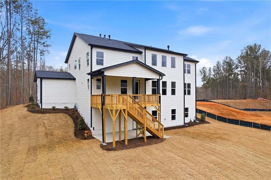 Exterior details and patio area of a home in Sterlington, Canton (Image 4).