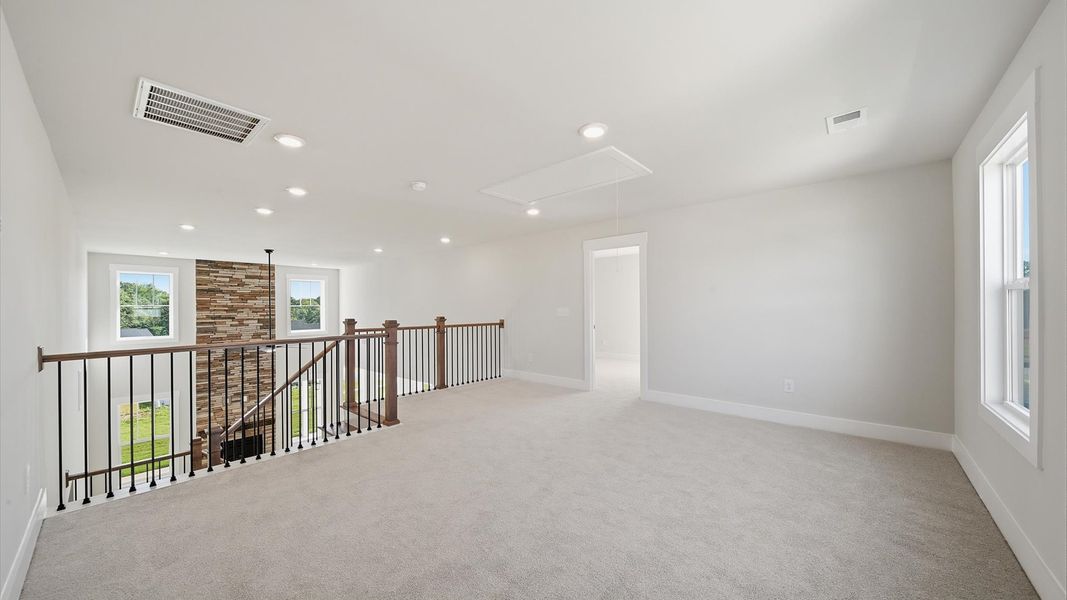 Furnished interior view inside a new home in Kayfield at Midway, Anderson (Image 30).