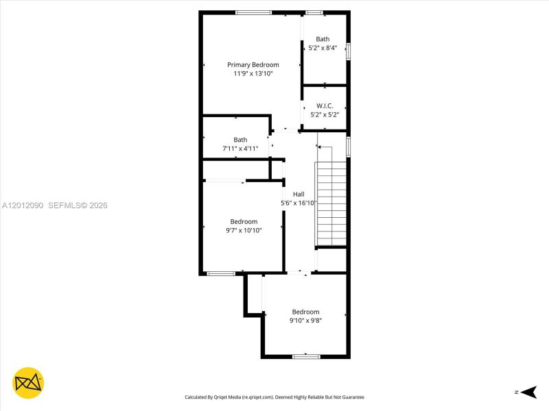 2D floor plan layout of this home in , Homestead, FL (Image 7).
