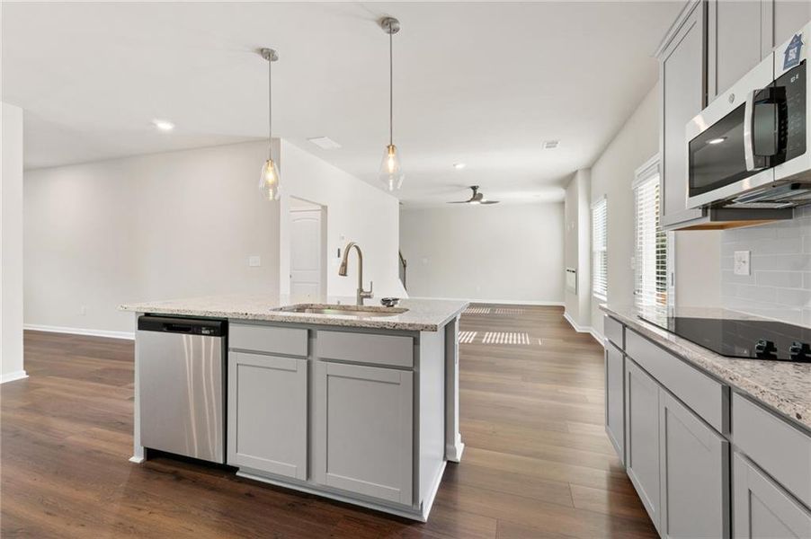 Furnished interior view inside a new home in The Woodlands Preserve, Jackson (Image 5).
