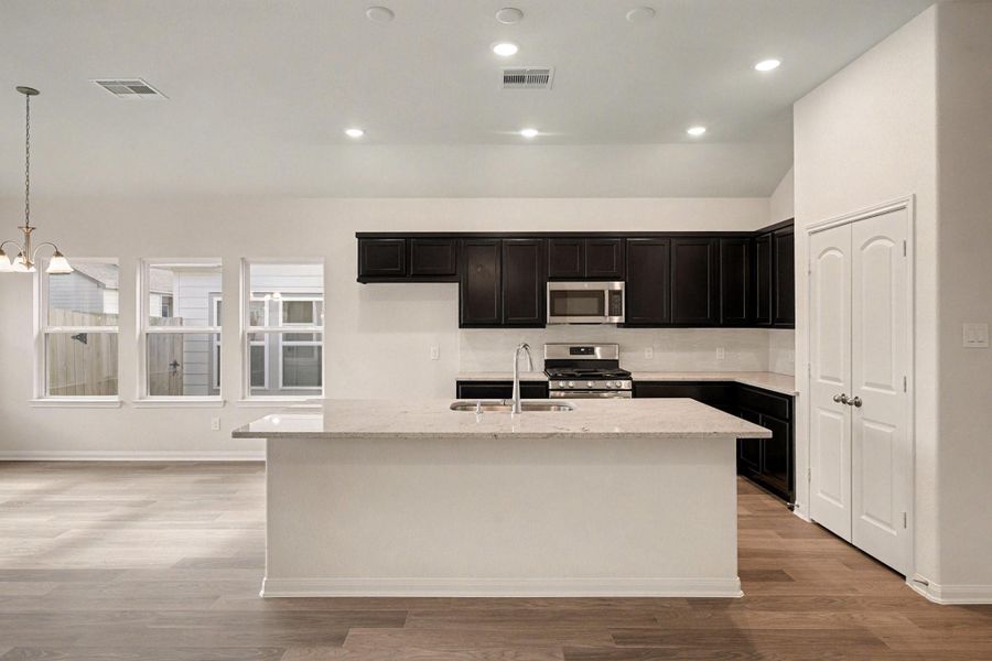 Furnished interior view inside a new home in Clear View Estates, Willis (Image 5).