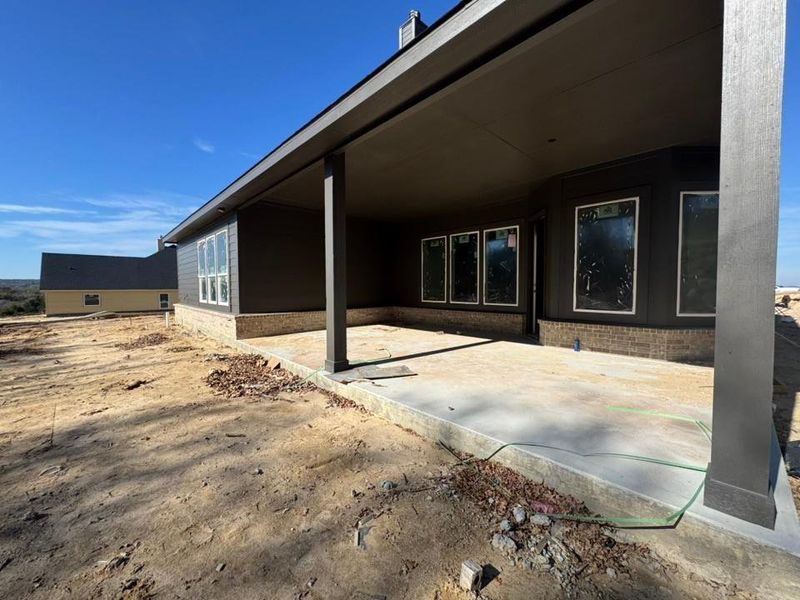 Exterior details and patio area of a home in Oak Grove Addition, Springtown (Image 2). Exterior details and patio area of a home in Oak Grove Addition, Springtown (Image 2).