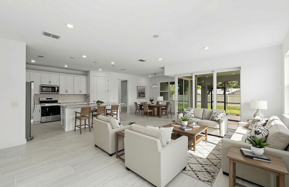 Furnished interior view inside a new home in Legacy Groves, Nokomis (Image 7).