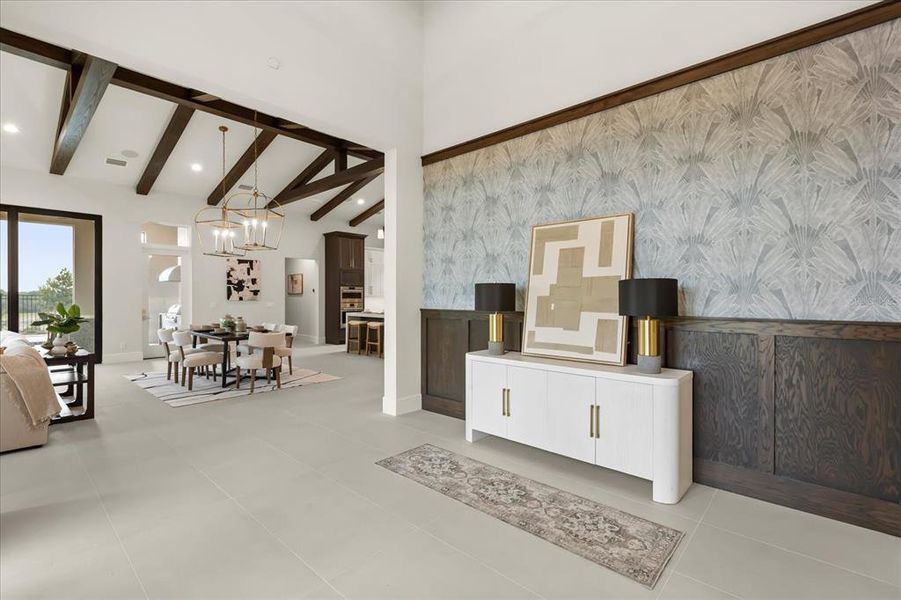 Furnished interior view inside a new home in , Montverde (Image 11).