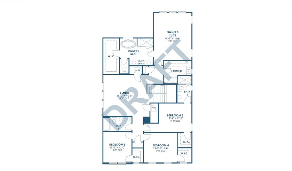 2D floor plan layout for the Seabreeze A by Homes by WestBay in City Homes - South Tampa, Tampa, FL (Image 4).