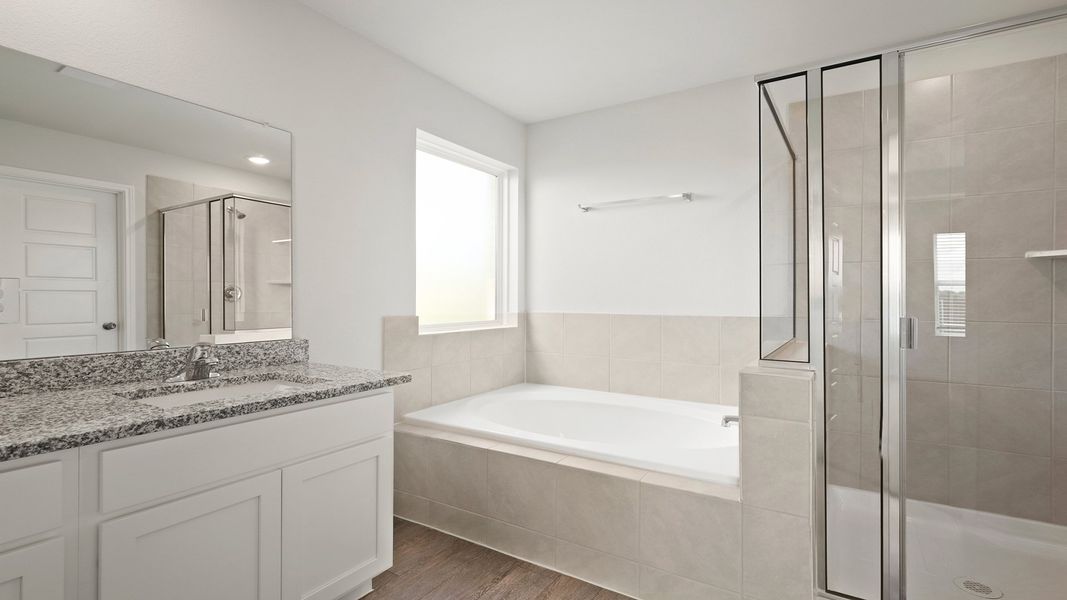 Primary bathroom Primary bathroom