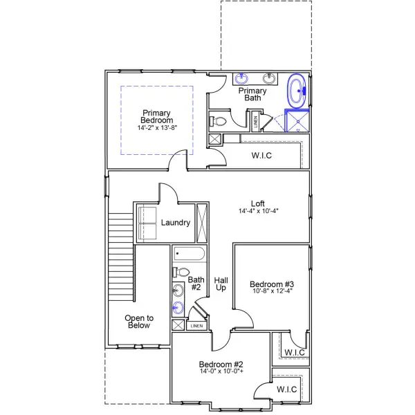 2D floor plan layout of this home in Pineland Preserve, Summerville, SC (Image 6).