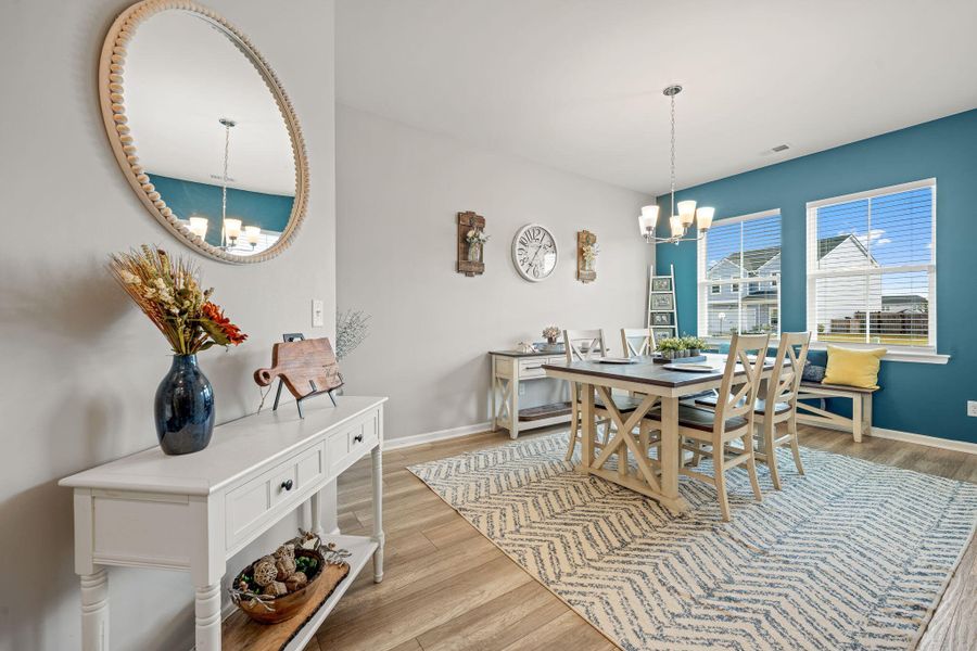 Furnished interior view inside a new home in Cypress Preserve: Juniper Collection, Moncks Corner (Image 9).