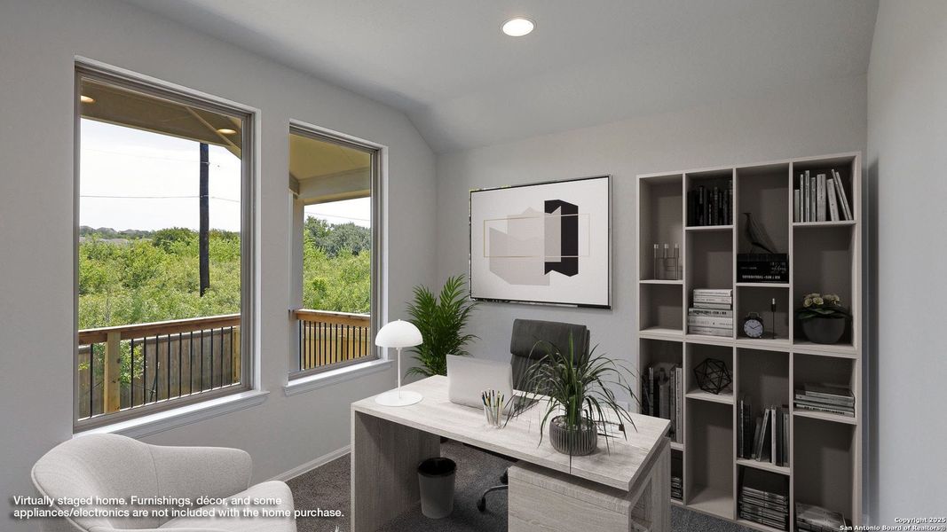 Furnished interior view inside a new home in Ladera 40', San Antonio (Image 8). Furnished interior view inside a new home in Ladera 40', San Antonio (Image 8).