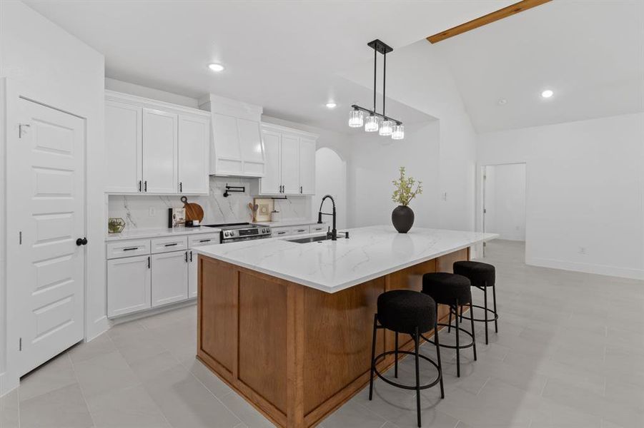 Furnished interior view inside a new home in , Fort Worth (Image 32).