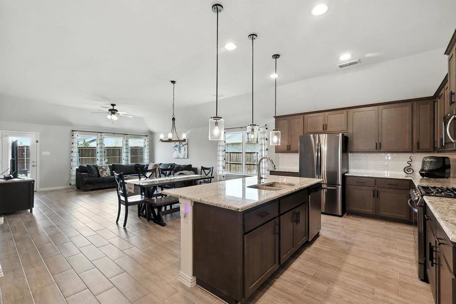 Furnished interior view inside a new home in , Royse City (Image 29).