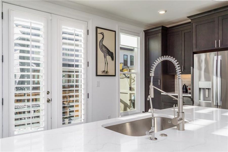 Furnished interior view inside a new home in Evanshire Single Family, Duluth (Image 31).