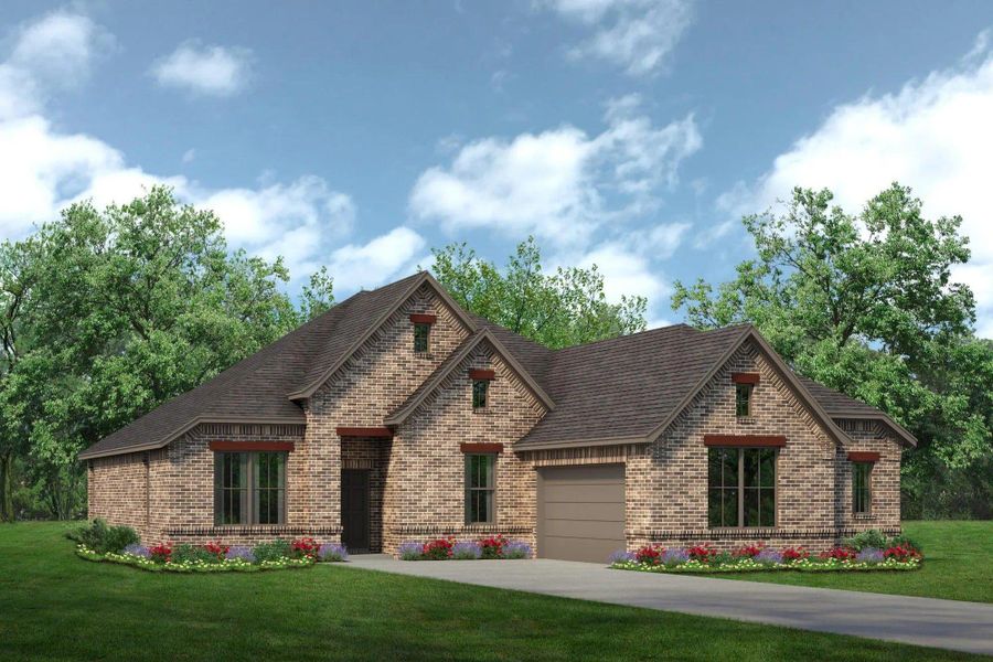 Representative exterior photo of a completed home built from the Concept 2267 by Risewell Homes in Silo Mills, Joshua, TX (Image 9).