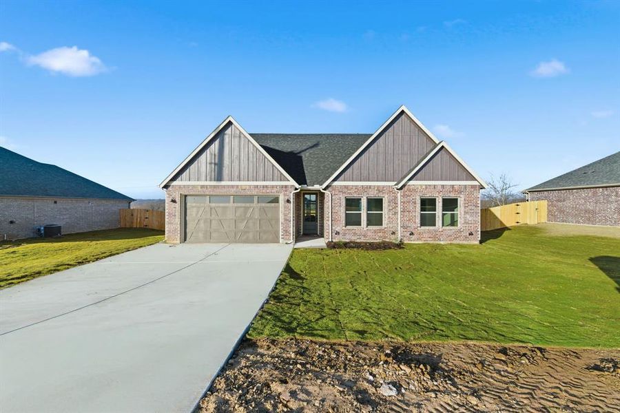 Front exterior of a new home in , Bridgeport, TX, highlighting curb appeal (Image 23).