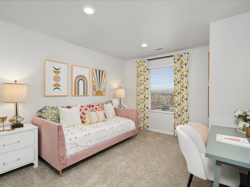 Furnished interior view inside a new home in Lorson Ranch : The Springs Collection, Colorado Springs (Image 10).