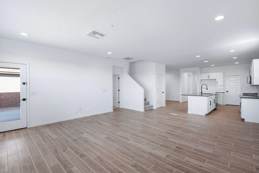 Representative unfurnished interior of a home built from the Evergreen by Taylor Morrison in Combs Ranch Discovery Collection, San Tan Valley (Image 14).