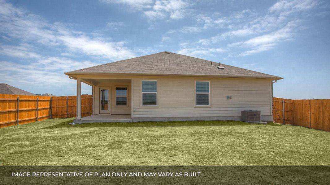 Exterior details and patio area of a home in Bar W Ranch, Leander (Image 4).