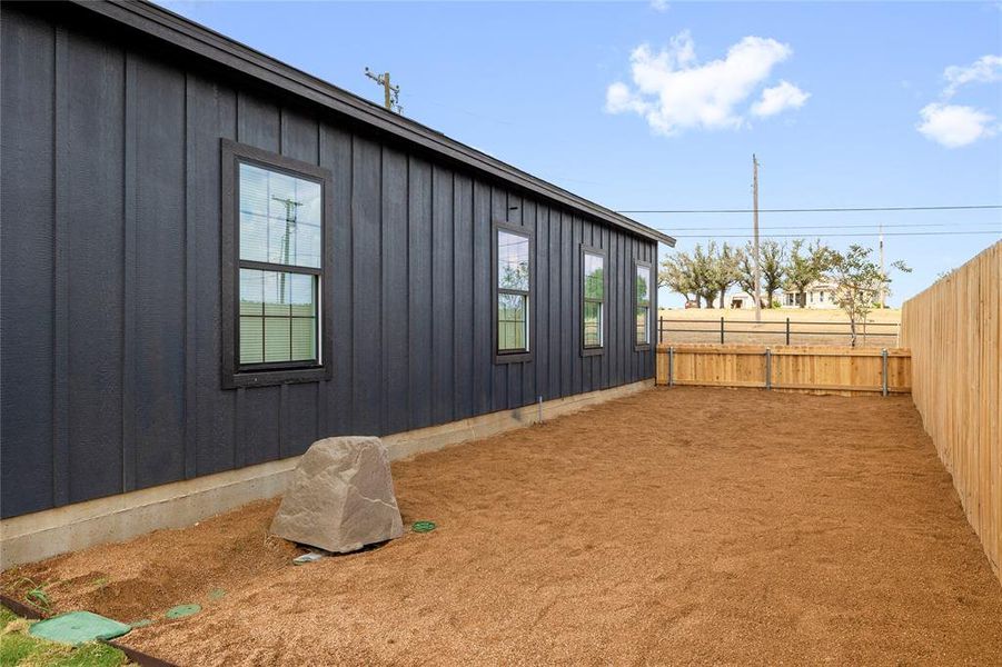 Exterior details and patio area of a home in , Comanche (Image 15). Exterior details and patio area of a home in , Comanche (Image 15).