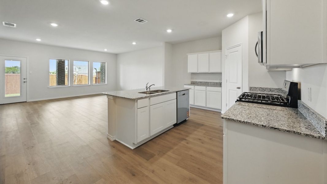 Representative furnished interior of a home built from the Ozark by D.R. Horton in Whitewing Trails, Princeton (Image 4).