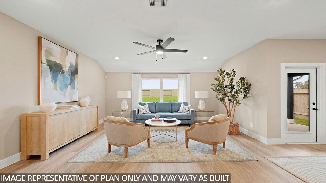 Furnished interior view inside a new home in Chapel Lakes 50's, Montgomery (Image 18).